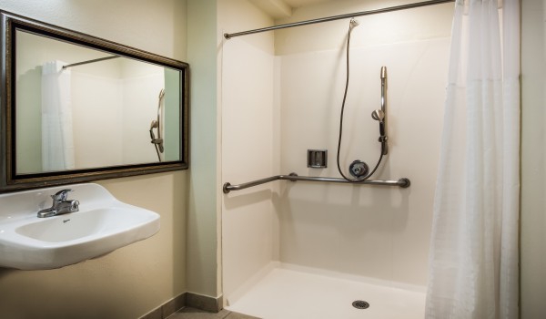 Welcome To Days Inn Antioch - Accessible Private Bathroom With Roll-In Shower